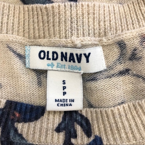Old Navy Floral Print Crew Neck Sweater  G138 - Picture 5 of 7